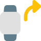 Forward message from your advance smartwatch layout icon