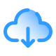 Von der Cloud herunterladen icon