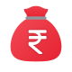 Rupee della borsa dei soldi icon