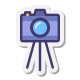 Camera on Tripod icon