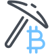mining di bitcoin icon