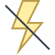 Flash desligado icon