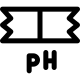 PS testing paper acid and basic chemical analysis icon