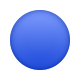 파란색 원 이모티콘 icon