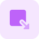 Maximize box button for an software application icon