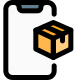 Online tracking of parcel delivery realtime location icon