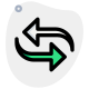 Data transfer and syncing arrows Logotype isolated on a white background icon