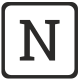 N icon