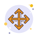 四方向のサイズを変更 icon