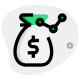 Point dotted analitical result for financial data icon