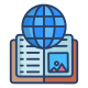 Book Globe icon