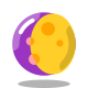 Lune gibbeuse croissante icon