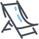 chaise de plage icon