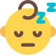Sleeping baby with z alphabets emoticon for messeger icon