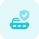 Cruise shop insurance coverage protection shield layout icon