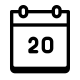 Kalender 20 icon