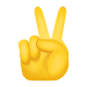 emoji-de-mano-de-victoria icon