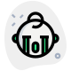 Cowboy with hat emoticon crying with flowing tears icon