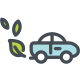 Eco car icon