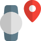 Latest smartwatch with inbuilt gps functionality - location pin icon