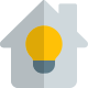 Internet connected homes with light control feature icon