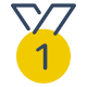 메달 첫번째 장소 icon
