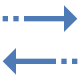 Setas horizontais de classificação icon