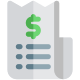 Billing for the hotel expenses and invoices icon