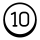 10 Circled C icon