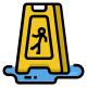 caution slippery icon