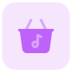 Online music store digitally stored Interface layout icon