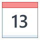 Calendar 13 icon