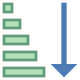 Clasificación ascendente icon