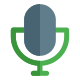 Microphone for audio amplification recording and for other purposes icon