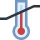 Sensível à temperatura icon