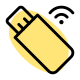 Flash drive with support of wireless connectivity icon