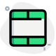 Blank cell spread-sheet cell section interface key icon