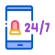 24/7 Online Service icon