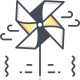 Papier-Windmühle icon