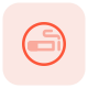 Smoker's area with cigarette lighting layout icon