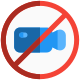 No cameras allowed in a regional restriction zone icon