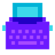 Typewriter With Tablet icon