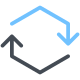 Hexagon Synchronize icon