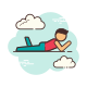 Person Lying Down icon