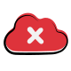 Cloud barré icon