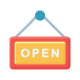 Open Sign icon