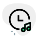 Music playback set with the timer layout icon