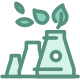 Eco factory icon