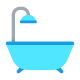 Dusche und Badewanne icon