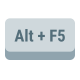 tasto alt-più-f5 icon